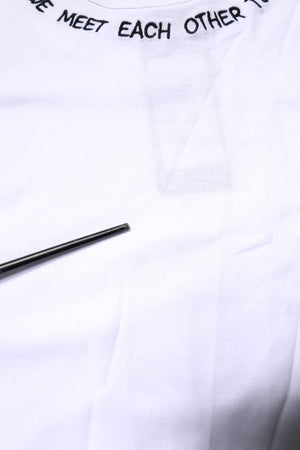 White Cotton Sleeveless Printed Tank T-shirt