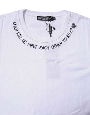 White Cotton Sleeveless Printed Tank T-shirt