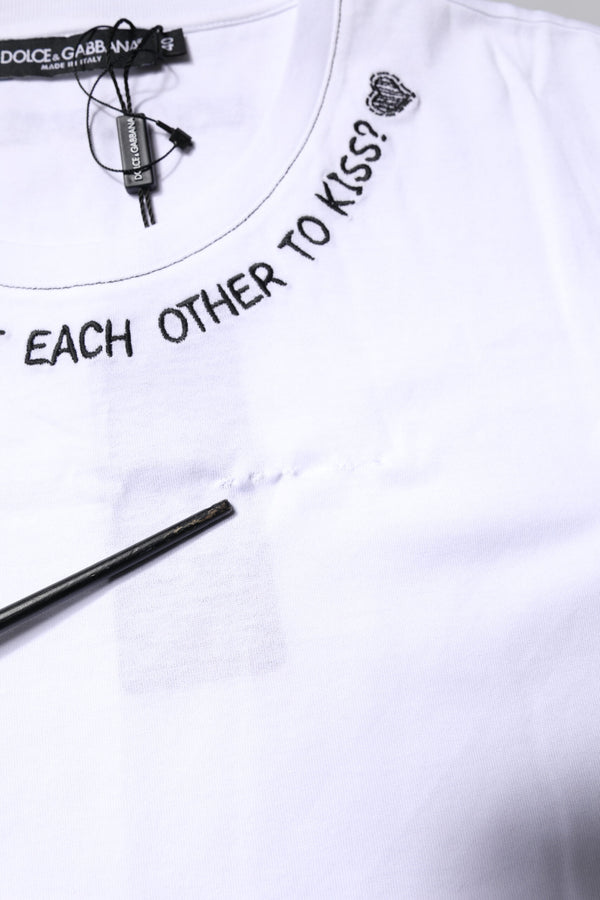 White Cotton Sleeveless Printed Tank T-shirt