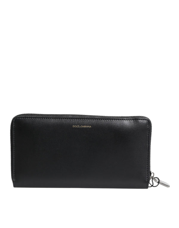 Black Blue Exotic Leather Embossed Continental Wallet