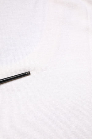 White Sleeveless Cashmere Round Neck Tank Top