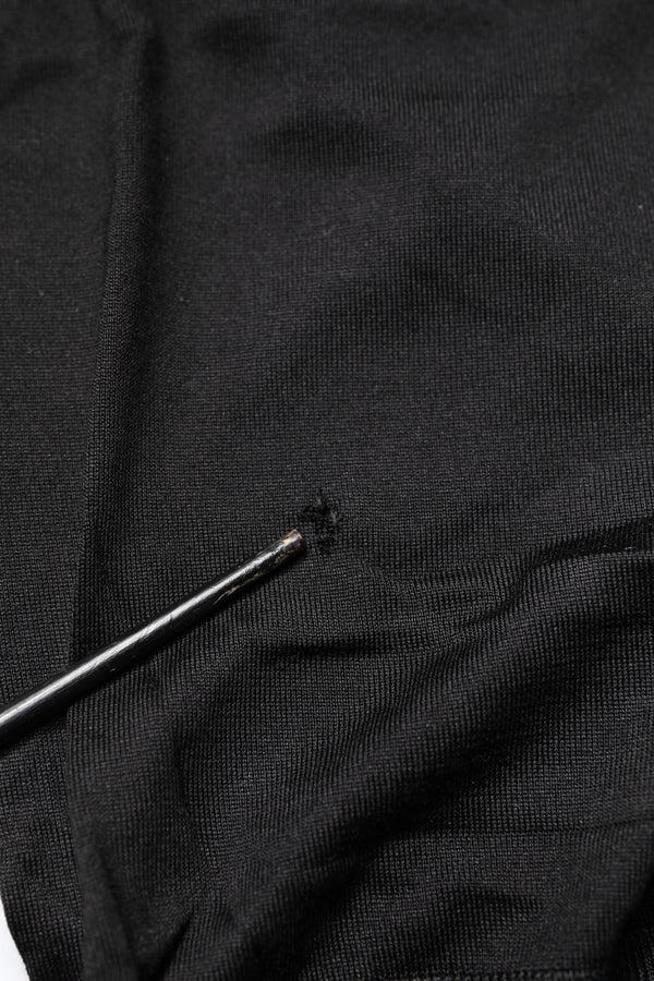 Black Lace Sheer Crew Neck Sleeveless Top