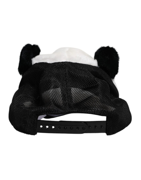 Black White Panda Fur Women Baseball Cap