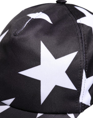 Black Star Print Polyester Baseball Cap