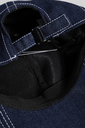 Blue Crystal Embellishment Baseball Cap