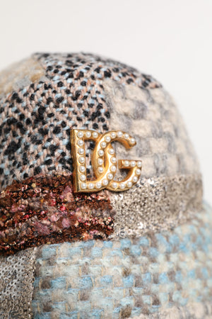 Multicolor Patchwork Embellished Bucket Hat