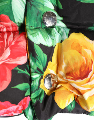 Multicolor Floral Print Whole Head Wrap Hat