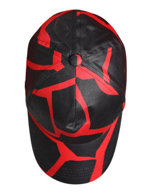 Red Black Lace Tulle Cotton Baseball Cap