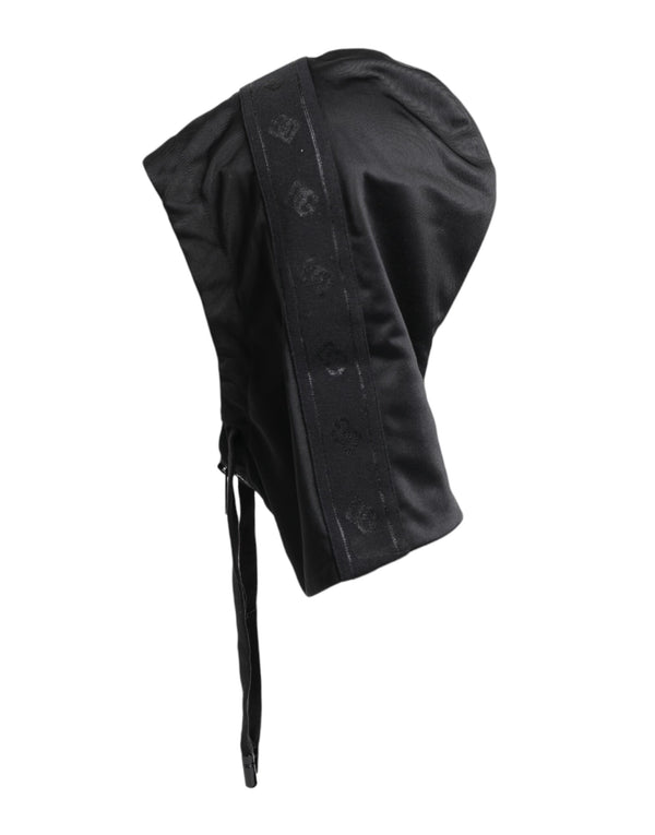 Black Polyester Whole Head Wrap Hat