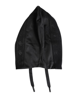 Black Polyester Whole Head Wrap Hat