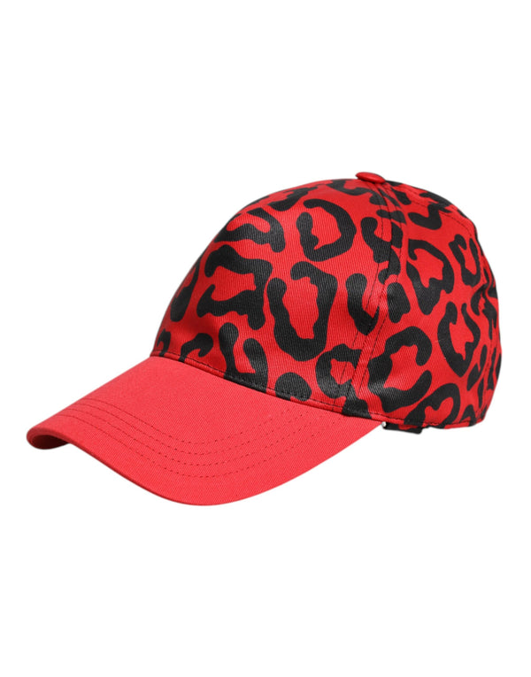 Red Cotton 6 Panels Women Baseball Cap