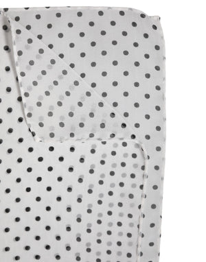 White Polka Dots Polyester Wrap Shawl Scarf