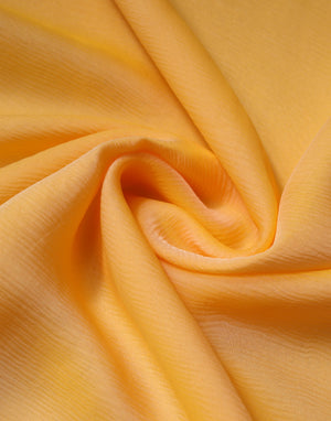 Yellow Silk Rectangle Wrap Shawl Scarf