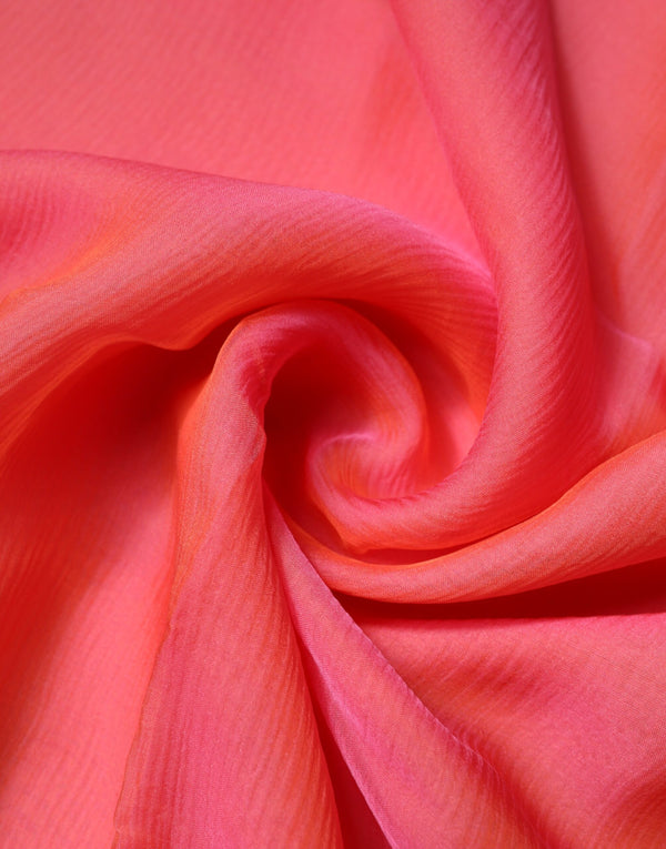 Pink Silk Rectangle Women Wrap Shawl Scarf