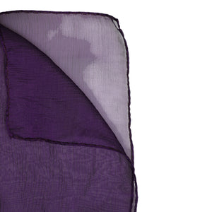 Purple Silk Rectangle Wrap Shawl Scarf