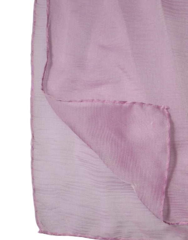 Pink Silk Rectangle Women Wrap Shawl Scarf