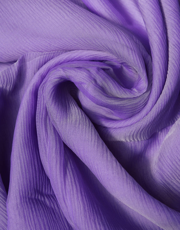 Purple Silk Rectangle Wrap Shawl Scarf