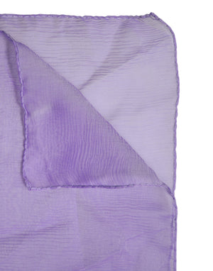 Purple Silk Rectangle Wrap Shawl Scarf