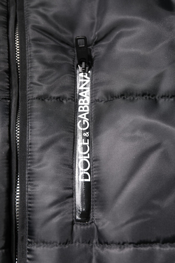 Black Hooded Parka Winter Men Coat Jacket