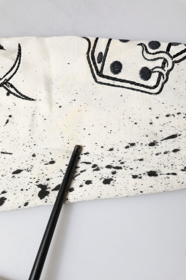 White Logo Angel Print Women Pullover Sweater