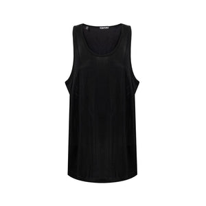 Black Viscose Tank Tops