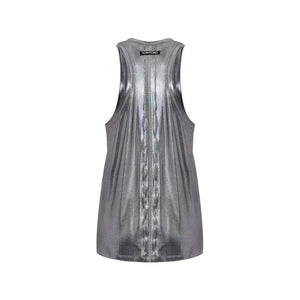 Gray Viscose Tank Tops