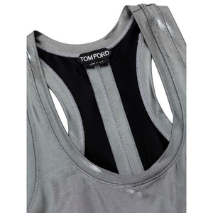 Gray Viscose Tank Tops