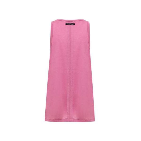 Pink Silk Tank Top