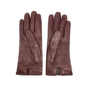 Burgundy Leather Gloves