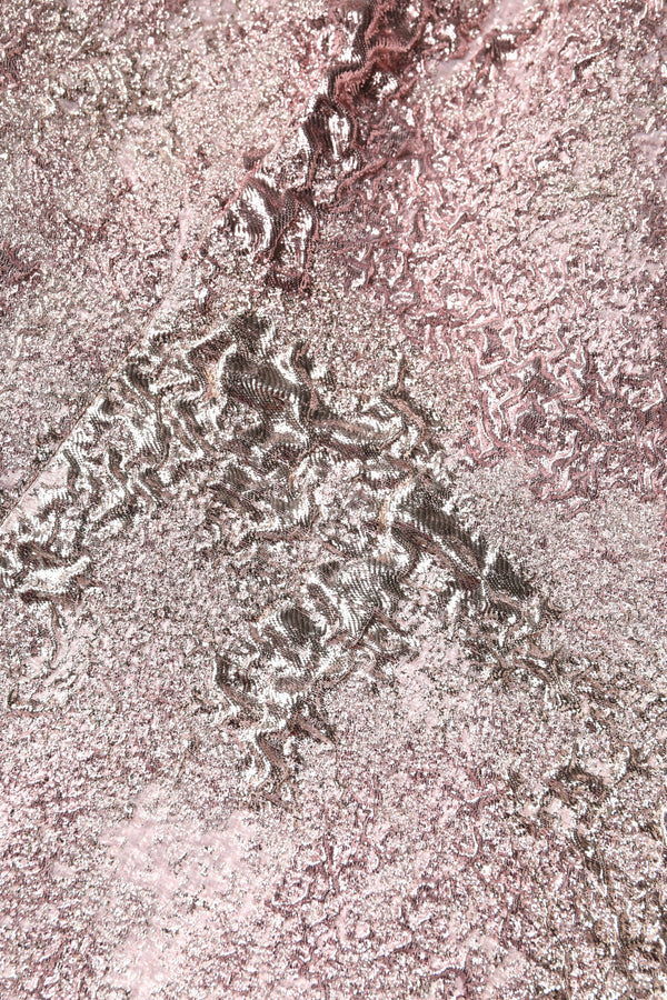 Pink Jacquard Sleeveless Sheath Mini Dress