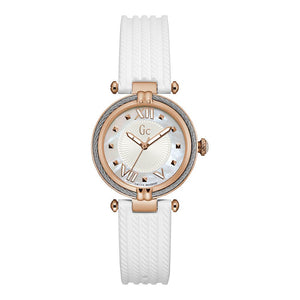 White Synthetic Dress Watch