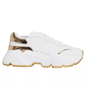White Gold Daymaster Low Top Sneakers Shoes