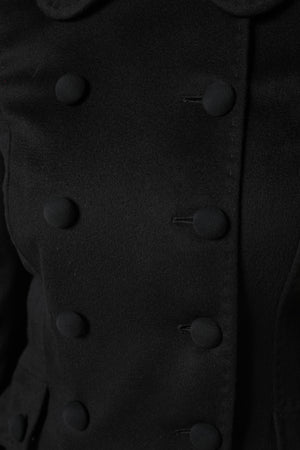 Black Wool Sartoria Italiano Blazer Jacket