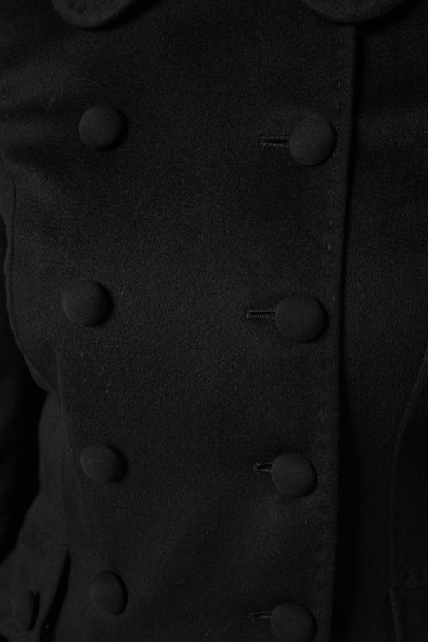 Black Wool Sartoria Italiano Blazer Jacket