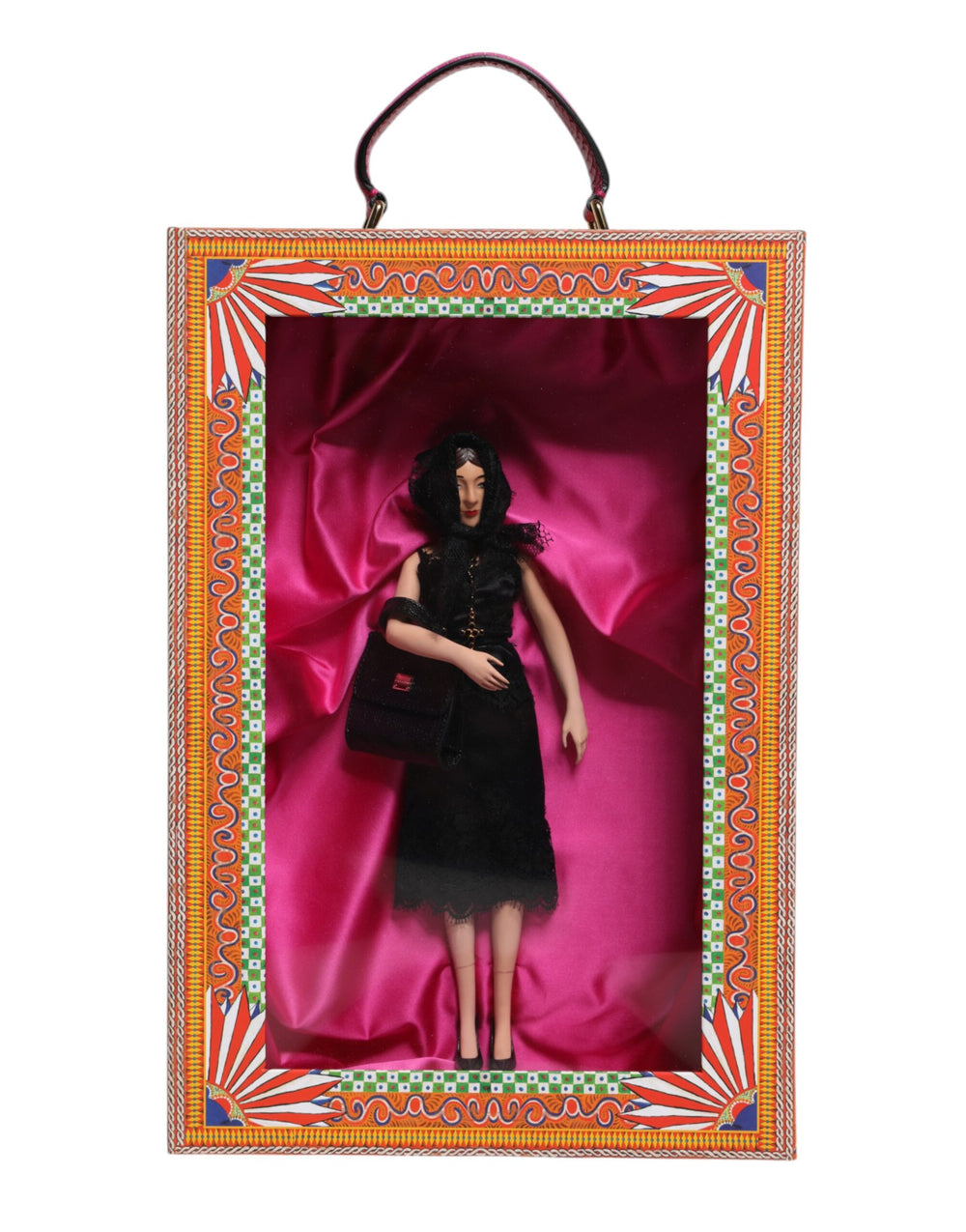 Black Dress Ceramic Porcelain Fashion Leather Sicily Dolls