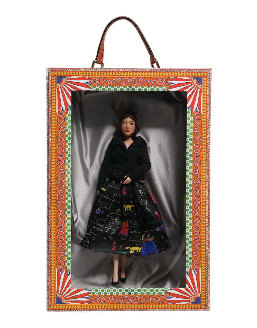 Black Dress Ceramic Porcelain Fashion Leather Sicily Dolls