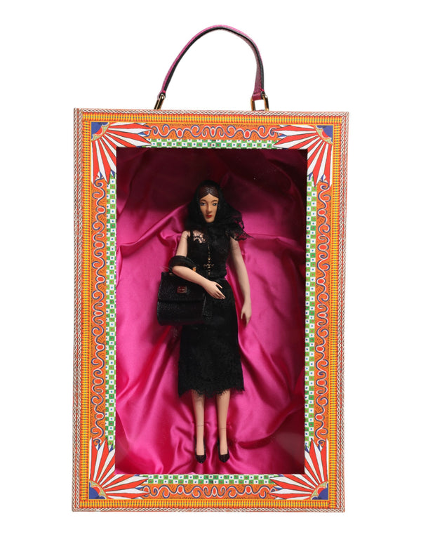 Black Dress Ceramic Porcelain Fashion Leather Sicily Dolls