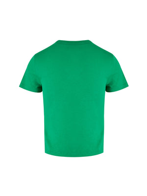 Green Cotton Logo T-Shirt