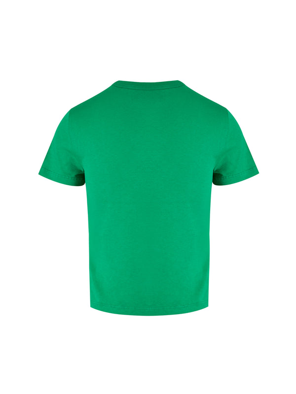 Green Cotton Logo T-Shirt