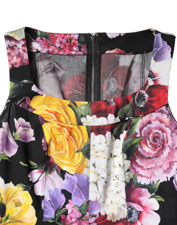 Multicolor Ortensia Patchwork Sheath Dress