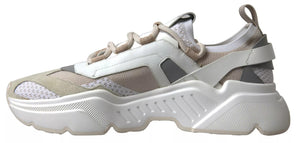 Sneakers White Beige Leather Sport DAYMASTER Shoes