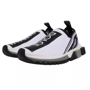 White Black Slip On Sorrento Sneakers Shoes