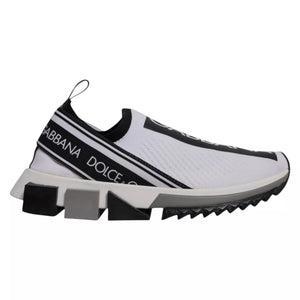 White Black Slip On Sorrento Sneakers Shoes