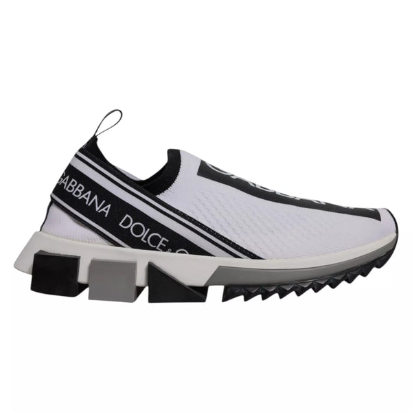 White Black Slip On Sorrento Sneakers Shoes