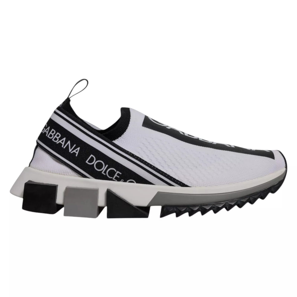 White Black Slip On Sorrento Sneakers Shoes