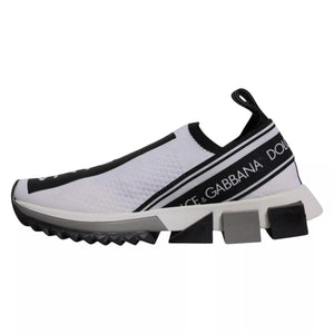 White Black Slip On Sorrento Sneakers Shoes