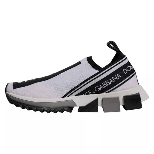 White Black Slip On Sorrento Sneakers Shoes