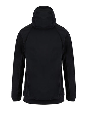 Black Polyamide Hoodie Sweatshirt