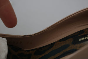 Beige Patent Leather Stiletto Heel Pumps