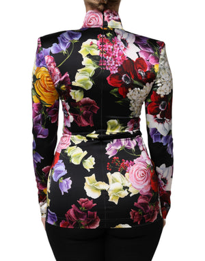 Multicolor Ortensies Long Sleeves Blouse Top